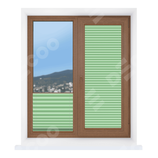 Штора плиссе Эко салатовый