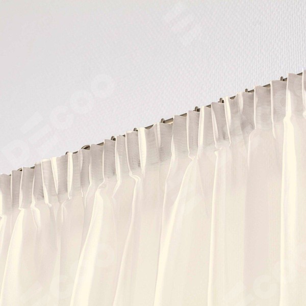 Комплект тюля на тесьме «Карандаш», цвет шампань