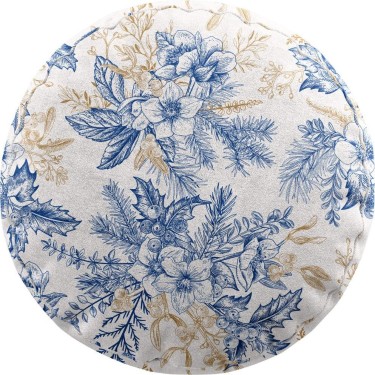 Подушка круглая Cortin «Зимний сад»