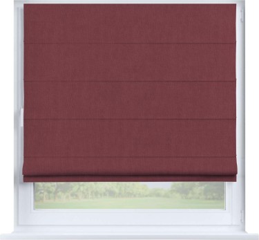 Римская штора «Кортин», канвас ягодный, на створку