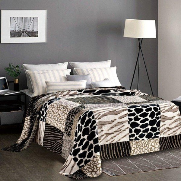 Плед 200х220 см, велсофт, 280г/м пэ100%