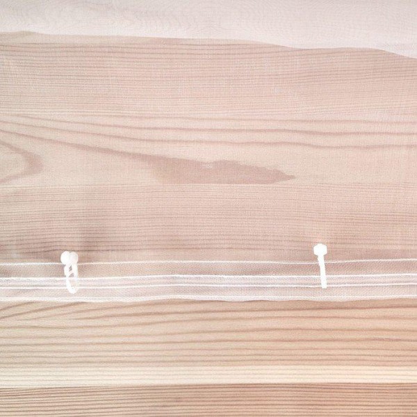 Тюль вуаль из органзы  290х300 см, белый однотонный