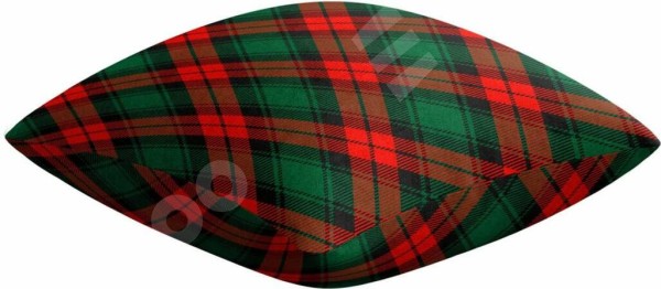 Подушка квадратная Cortin «Красно-зелёная клетка»