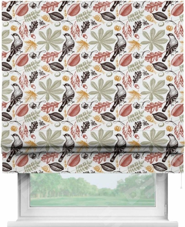 Римская штора «Кортин» для проема «Краски осени»