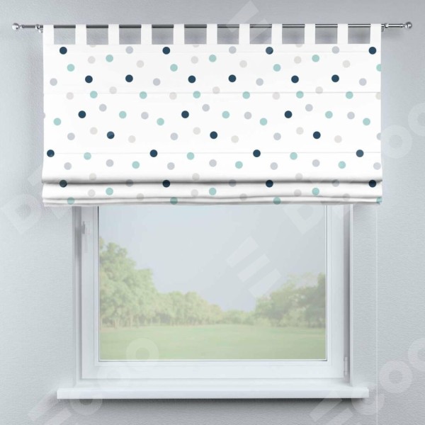 Римская штора «Кортин» на петлях «Точки»