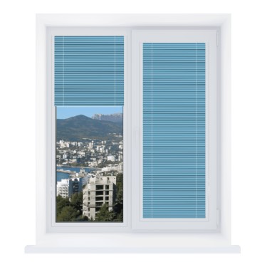 Кассетные жалюзи 604 голубой