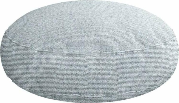 Подушка круглая Cortin, ткань лён димаут, в сером цвете