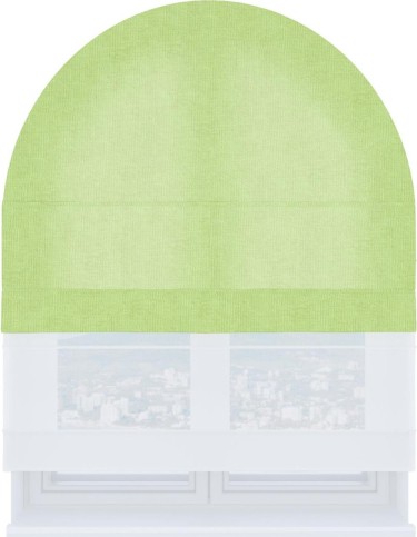 Римская штора «Кортин», канвас липовый, день-ночь для арочного проёма