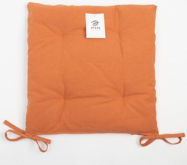 Сидушка на стул Этель Kitchen 42х42 см, цв. оранжевый, 100% хл, саржа 220 г/м2