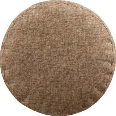 Подушка круглая «Кортин» рогожка димаут светло-коричневый