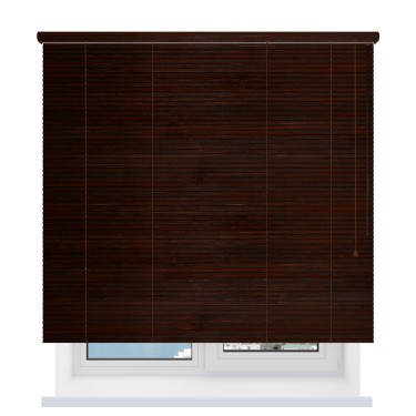 Бамбуковые жалюзи 25 мм. махагон