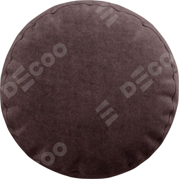 Подушка круглая «Кортин» канвас махагон