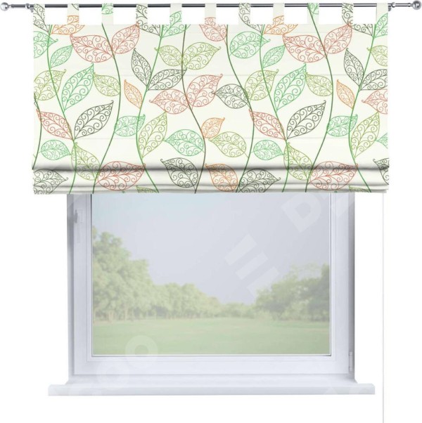 Римская штора на петлях «Нежные ростки»