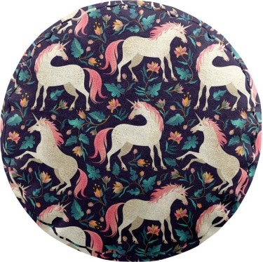 Подушка круглая Cortin «Сказочные единороги»