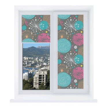 Рулонная штора Уни 2 с принтом Милый гранж