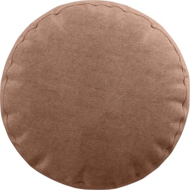 Подушка круглая Cortin вельвет брусничный джем