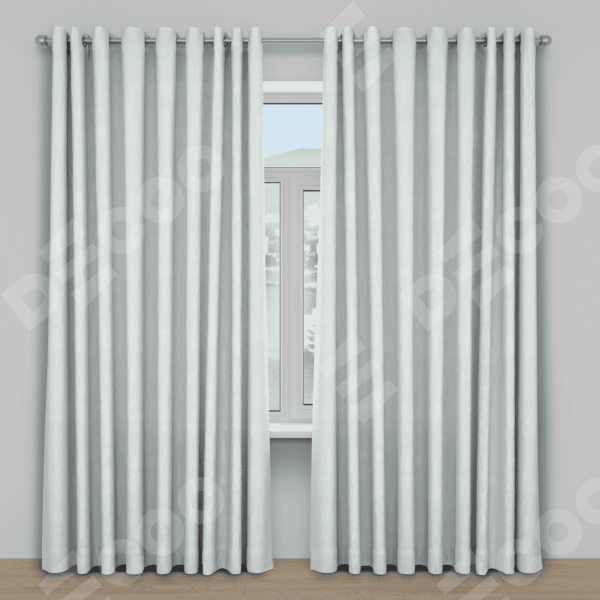 Шторы на люверсах ткань блэкаут однотонный, молочный