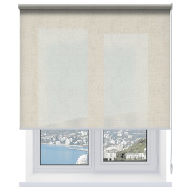 Рулонная штора Лен светло-бежевый