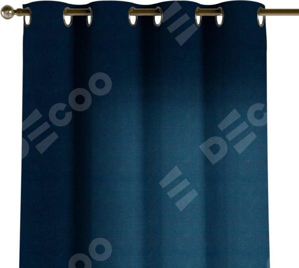 Комплект штор на люверсах вельвет тёмно-синий