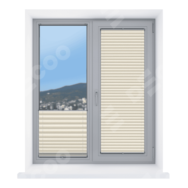 Штора плиссе ткань Виват кремовый