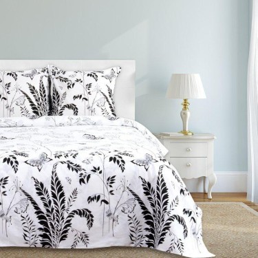 Постельное бельё "Этель" дуэт Легкость ночи 143х215 см - 2 шт, 240х220 см, 70х70 см - 2 шт., 100% хлопок, бязь 125 г/м²