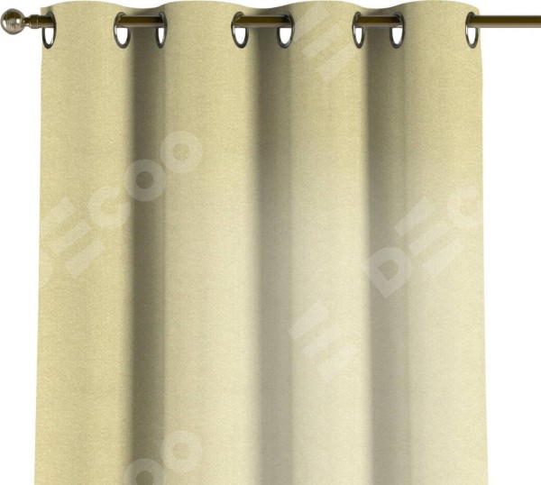 Комплект штор на люверсах софт однотонный молочный