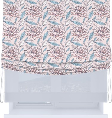 Римская штора «Кортин», день-ночь с мягкими складками, «Романтический день»