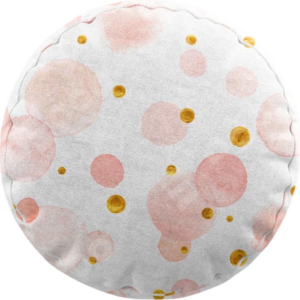 Подушка круглая Cortin «Круги и точки»