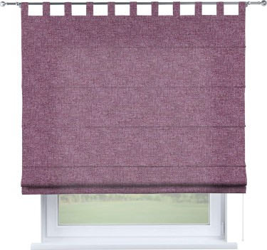 Римская штора на петлях «Кортин», ткань лён кашемир сиреневый