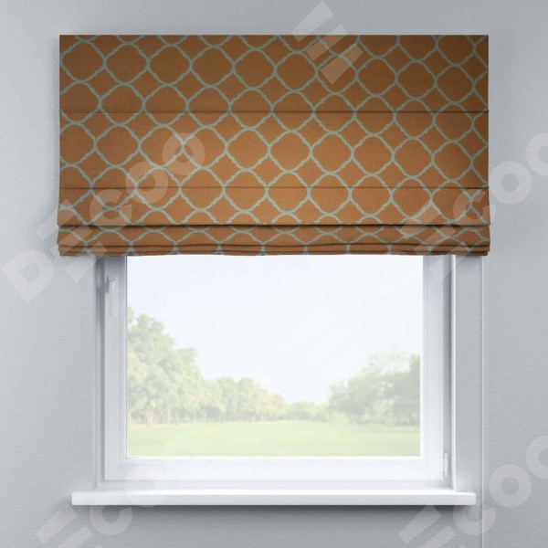 Римская штора «Кортин» для проёма, ткань «Новая Франция» back