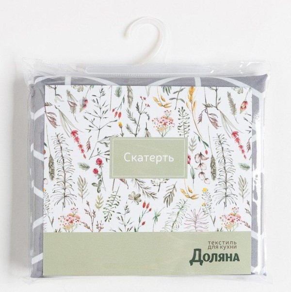 Скатерть Доляна Hexagon 145х220 см, 100% п/э
