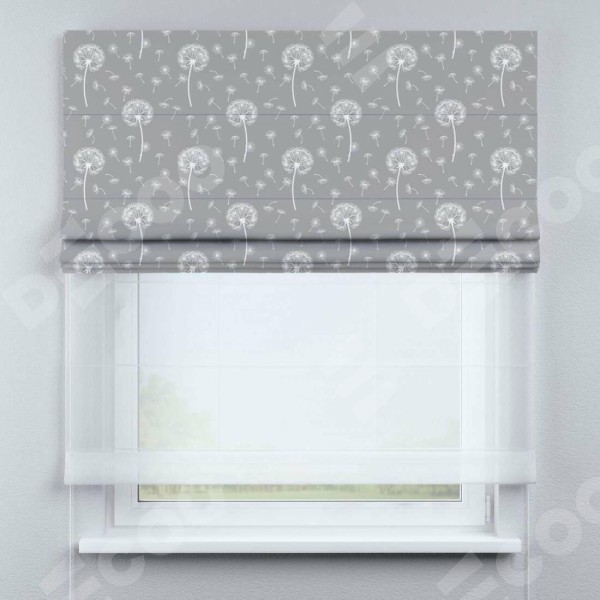 Римская штора «Кортин» день-ночь «Одуванчики»