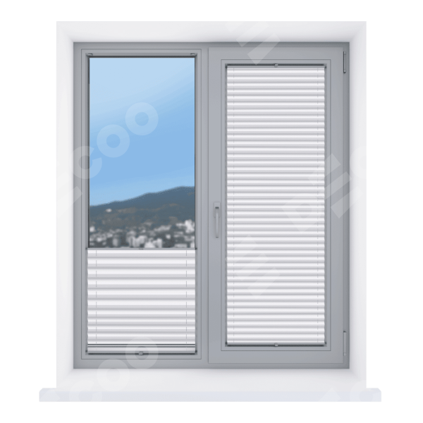 Штора плиссе Корона белый