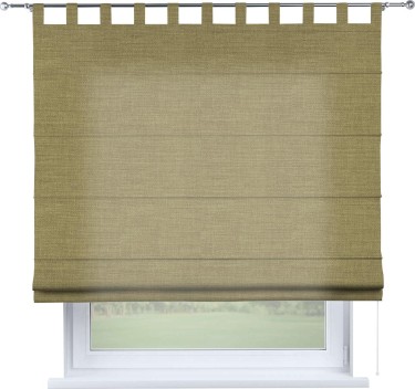 Римская штора на петлях «Кортин», лён, цвет коричневый