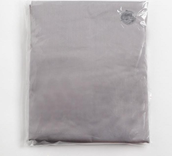 Простыня на резинке Этель 140*200*25 см, цв. серый, 100% хлопок, мако-сатин, 128 г/м²