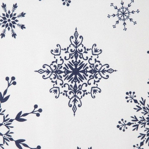 Полотенце "Доляна" Синие снежинки 40х70 см, 100% хлопок, 164 г/м2