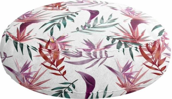 Подушка круглая Cortin «Тропические побеги»