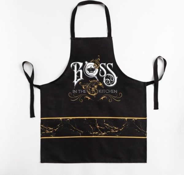 Кухонный набор Boss, фартук 70х60 см, прихватка 20х20 см, полотенце 35х60см