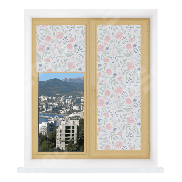 Рулонная штора Уни 2 с принтом Изысканные цветы