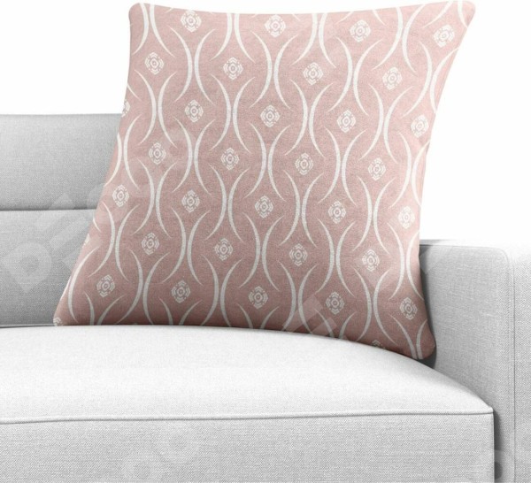 Подушка квадратная Cortin «Воздушный узор бежевый»