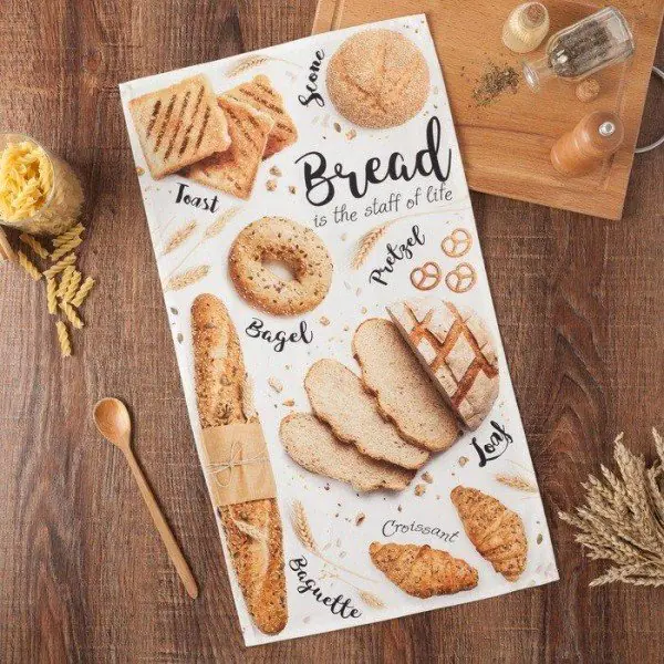 Полотенце кухонное "Fresh Bread" 40х73 см, 100% хл, саржа 190 гр/м2
