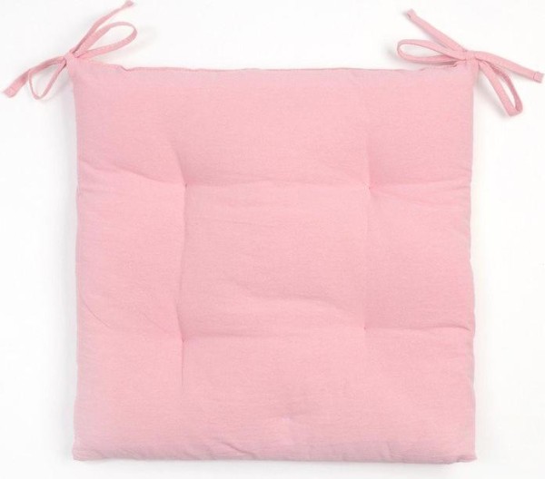 Сидушка на стул "Этель" цв.розовый 42х42см, 100% хл