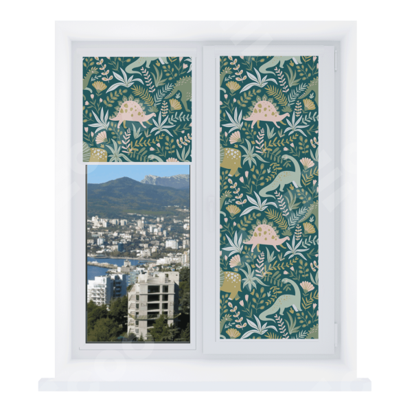 Рулонная штора Уни 2 с принтом Удивительный дино