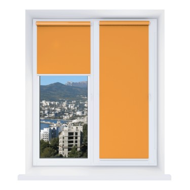 Рулонная штора Мини Натали ВО оранжевый 95