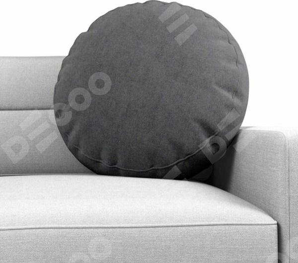 Подушка круглая «Кортин» канвас мокрый асфальт