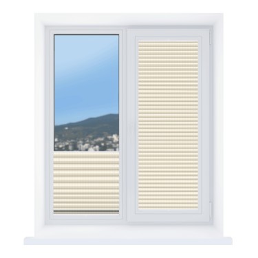 Штора плиссе Лайн перламутр жемчуг