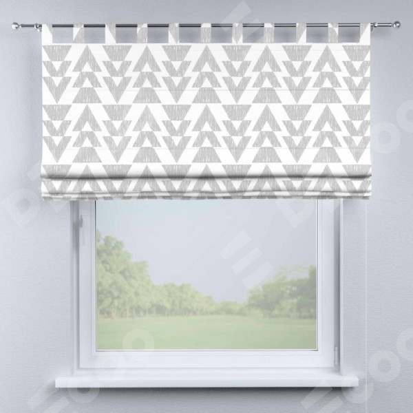 Римская штора на петлях «Серые стрелки»