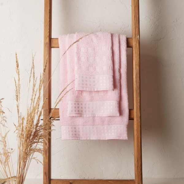 Полотенце махровое LoveLife Square, 50х90 см, цвет нежно-розовый