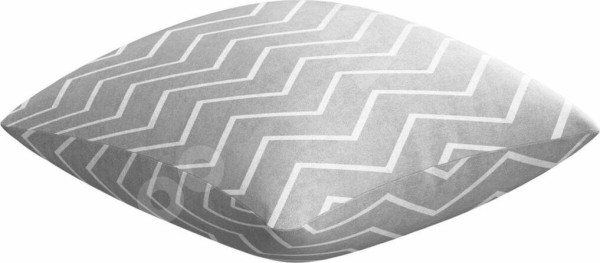 Подушка квадратная Cortin «Серый зигзаг»