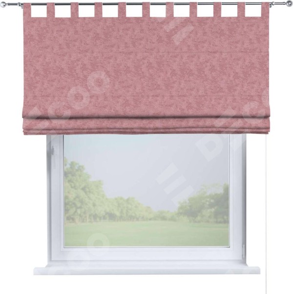 Римская штора «Кортин», софт мрамор розовый, на петлях